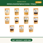 Abhianu Spices Assorted Indian Spices Combo 11 Items 1.4 Kg