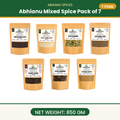 Abhianu Spices Assorted Indian Spices Combo 850 G Pack Of 7
