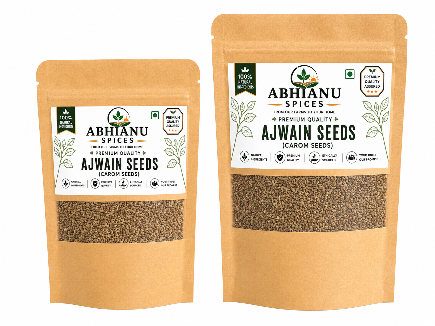 Abhianu Spices Ajwain Carom Seeds 250 G Pack Of 5