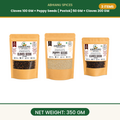 Abhianu Spices Cloves And Poppy Seeds Combo 3 Items 350 G