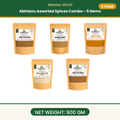 Abhianu Spices Assorted Indian Spices Combo 5 Items 900 G