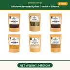 Abhianu Spices Assorted Indian Spices Combo 6 Items 1.45 Kg