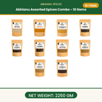 Abhianu Spices Assorted Indian Spices Combo 10 Items 2.25 Kg
