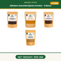 Abhianu Spices Assorted Indian Spices Combo 4 Items 950 G