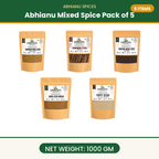 Abhianu Spices Assorted Indian Spices Combo 5 In 1 Kg