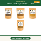 Abhianu Spices Assorted Indian Spices Combo 4 Items 900 G