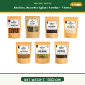 Abhianu Spices Assorted Indian Spices Combo 7 Items 1.55 Kg