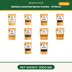 Abhianu Spices Assorted Indian Spices Combo 10 Items 2 Kg