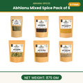 Abhianu Spices Assorted Indian Spices Combo 875 G Pack Of 6