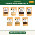 Abhianu Spices Assorted Indian Spices Combo 1.1 Kg Pack Of 7