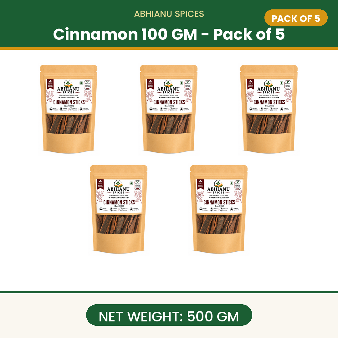 Abhianu Spices Cinnamon Dalchini 400 G Pack Of 8