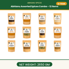 Abhianu Spices Assorted Indian Spices Combo 12 Items 2.65 Kg