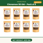 Abhianu Spices Cinnamon Dalchini 400 G Pack Of 8