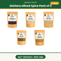 Abhianu Spices Assorted Indian Spices Combo 950 G Pack Of 5