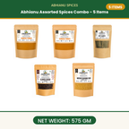 Abhianu Assorted Indian Spices Combo 5 Items 575 G