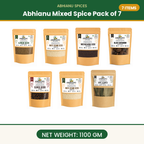 Abhianu Assorted Indian Spices Combo Pack Of 7 1.1 Kg