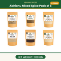 Abhianu Assorted Indian Spices Combo Pack Of 6 1.1 Kg