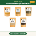 Abhianu Spices Assorted Indian Spices Combo 500 G Pack Of 5