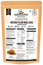 Abhianu Spices Yellow Mustard Seeds 600 G Pack Of 6