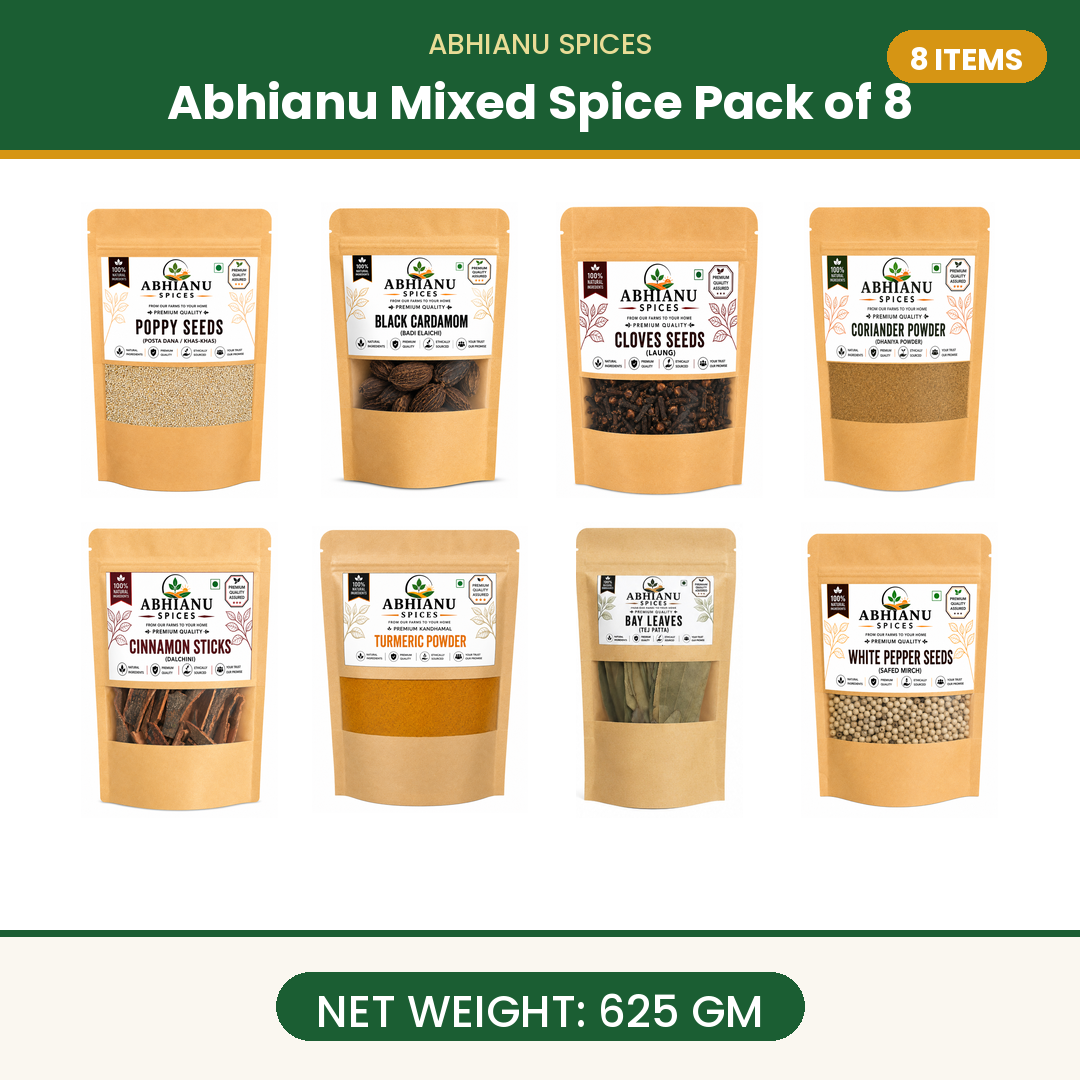 Abhianu Mixed Spice 625 GM Pack Of 8