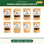 Abhianu Spices Assorted Indian Spices Combo 8 In 1.25 Kg