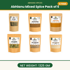 Abhianu Assorted Indian Spices Combo Pack Of 6 1.325 Kg