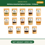 Abhianu Spices Assorted Indian Spices Combo 14 Items 2.05 Kg