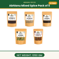 Abhianu Spices Assorted Indian Spices Combo 5 In 1.05 Kg