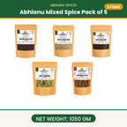 Abhianu Spices Assorted Indian Spices Combo 5 In 1.05 Kg
