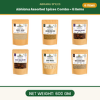 Abhianu Spices Assorted Indian Spices Combo 6 Items 600 G
