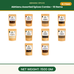 Abhianu Assorted Indian Spices Combo 10 Items 1.5 Kg