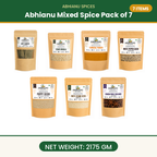 Abhianu Assorted Indian Spices Combo Pack Of 7 2.175 Kg