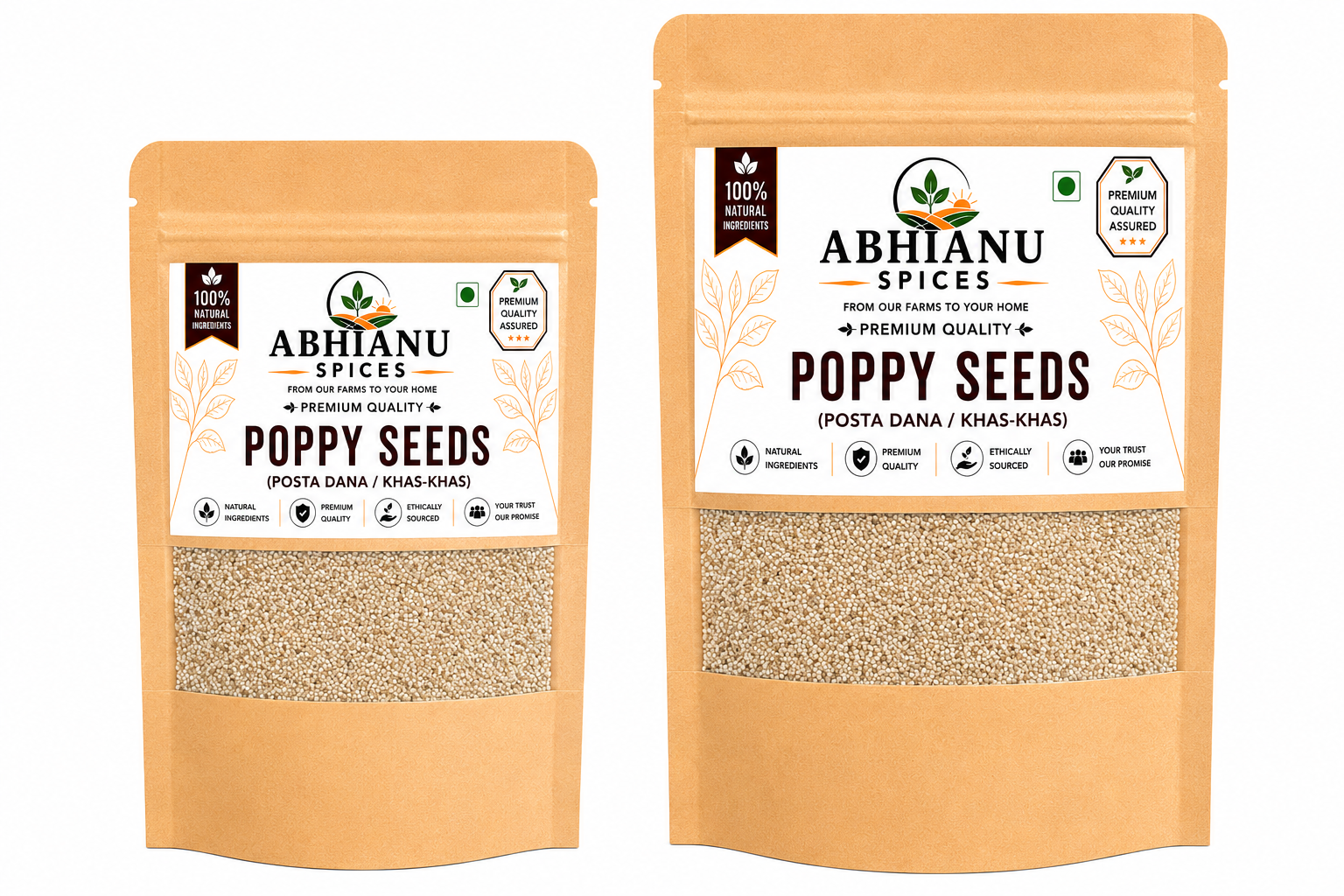 Abhianu Spices Poppy Seeds Khus Khus 150 G Pack Of 3