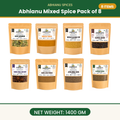 Abhianu Spices Assorted Indian Spices Combo 8 In 1.4 Kg