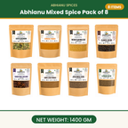 Abhianu Spices Assorted Indian Spices Combo 8 In 1.4 Kg