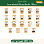 Abhianu Spices Assorted Indian Spices Combo 19 Items 3.65 Kg