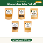 Abhianu Spices Assorted Indian Spices Combo 850 G Pack Of 5