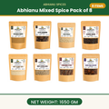 Abhianu Spices Assorted Indian Spices Combo 1.65 Kg Pack Of 8