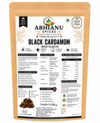 Abhianu Spices Black Cardamom Whole Pods 100 G