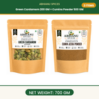 Green Cardamom 200 Gm And Cumins Powder 500 Gm