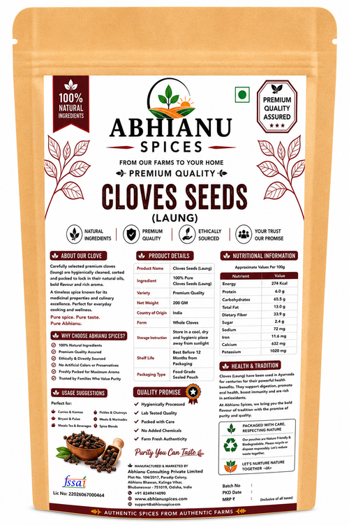 Abhianu Spices Whole Cloves Laung 200 G