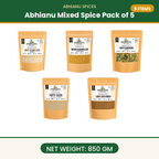 Abhianu Assorted Indian Spices Combo Pack Of 5 850 G