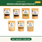 Abhianu Spices Assorted Indian Spices Combo 7 In 1.25 Kg