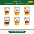 Abhianu Spices Assorted Indian Spices Combo 6 Items 1 Kg