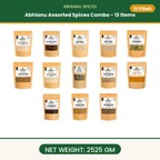 Abhianu Spices Assorted Indian Spices Combo 13 Items 2.525 Kg