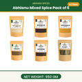 Abhianu Spices Assorted Indian Spices Combo 6 In 950 G