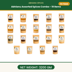 Abhianu Spices Assorted Indian Spices Combo 19 Items 3.2 Kg