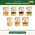 Abhianu Spices Assorted Indian Spices Combo 1.1 Kg Pack Of 7