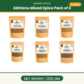 Abhianu Assorted Indian Spices Combo Pack Of 6 1.25 Kg