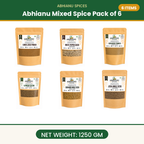 Abhianu Assorted Indian Spices Combo Pack Of 6 1.25 Kg